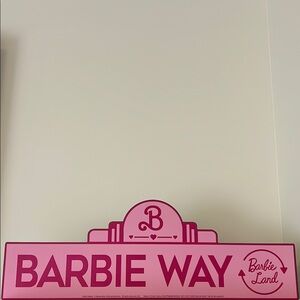 Barbie Way Street Sign